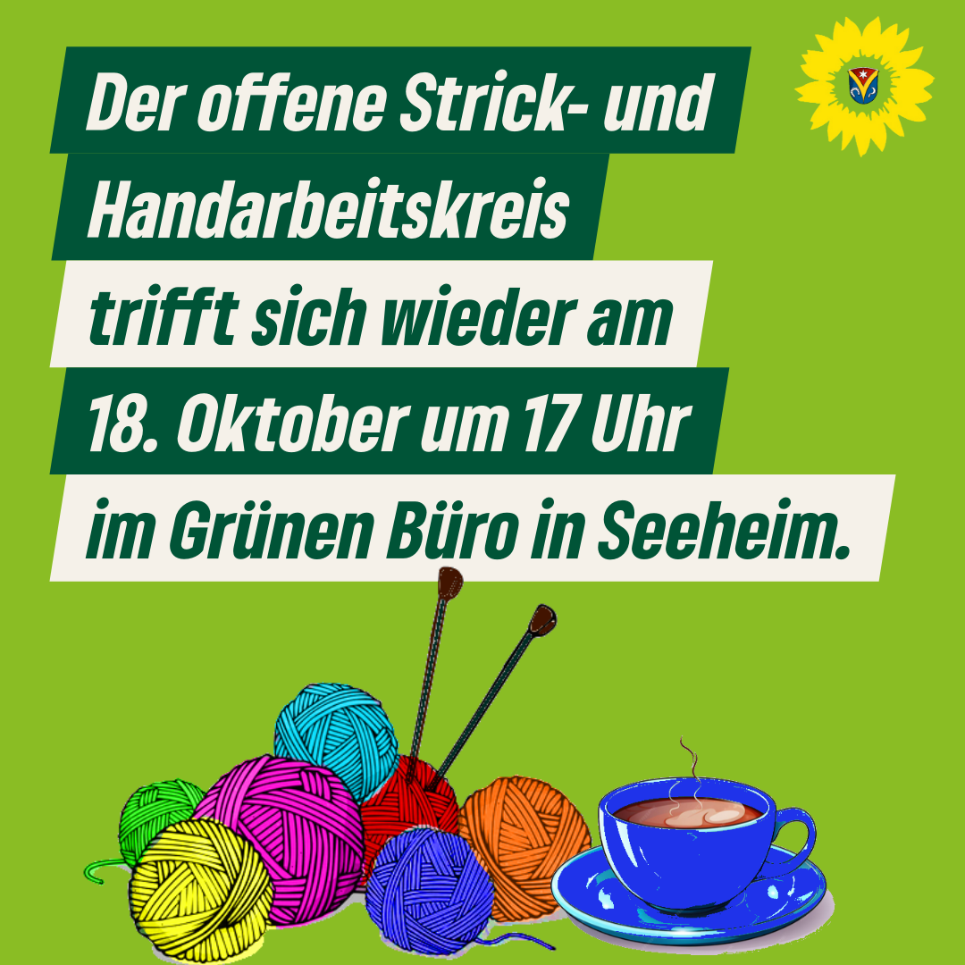 Offener Strick- und Handarbeitskreis am 18. Oktober